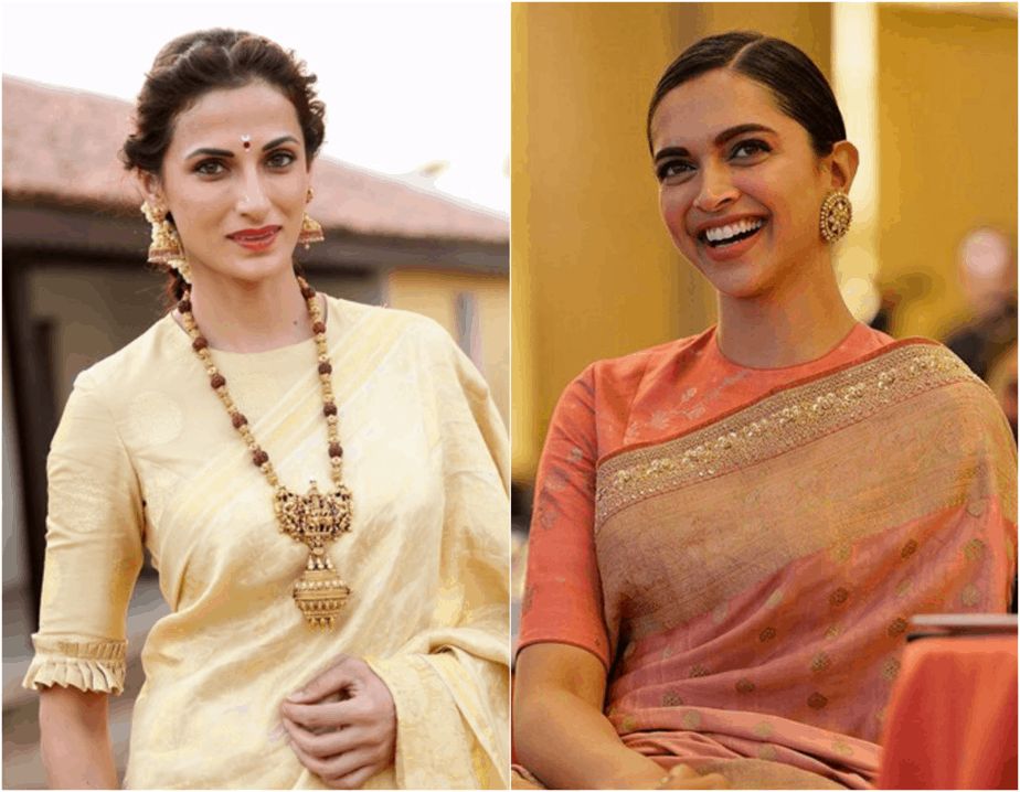 Classic quarter sleeve designer blouse