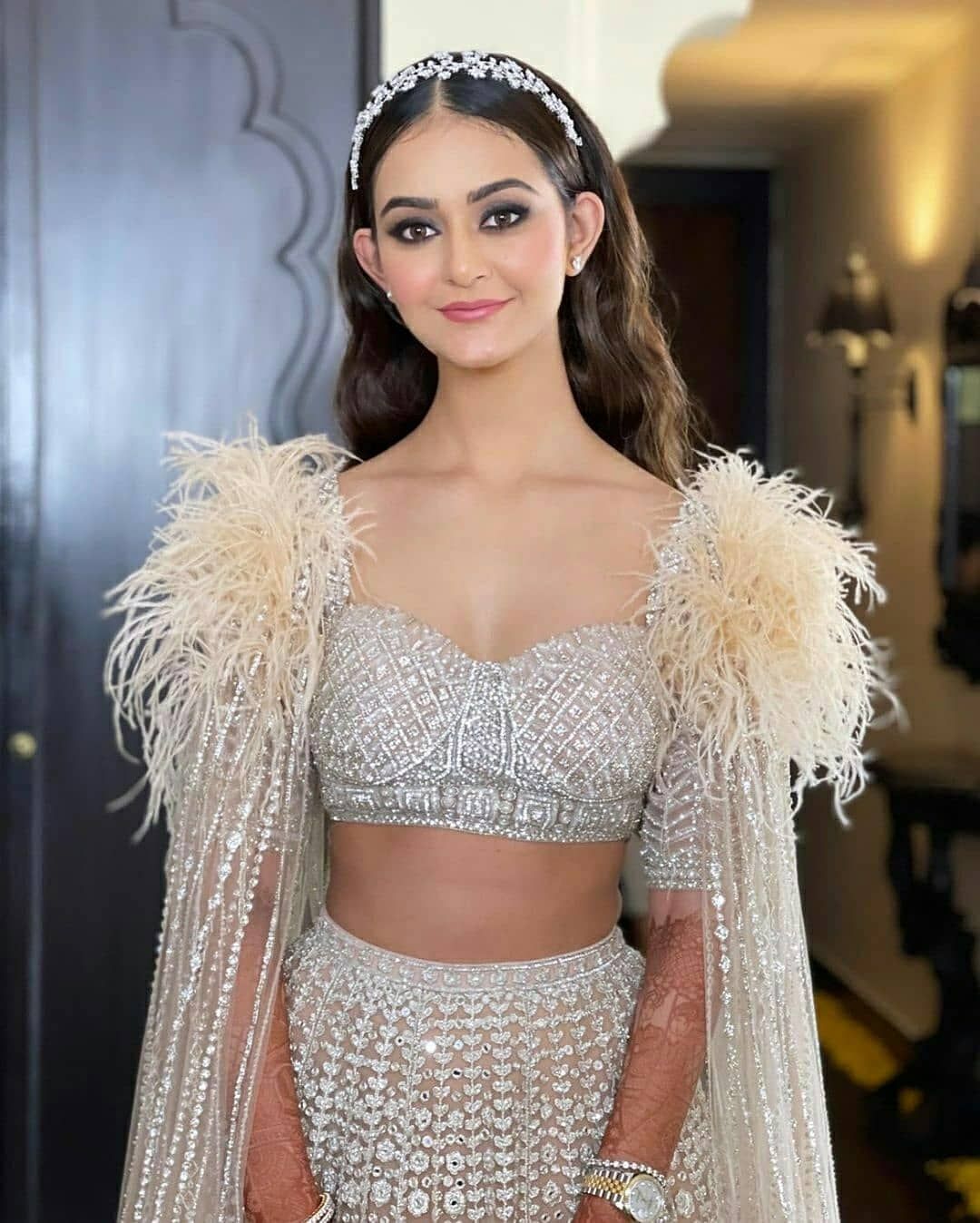 Feather sleeve blouse design