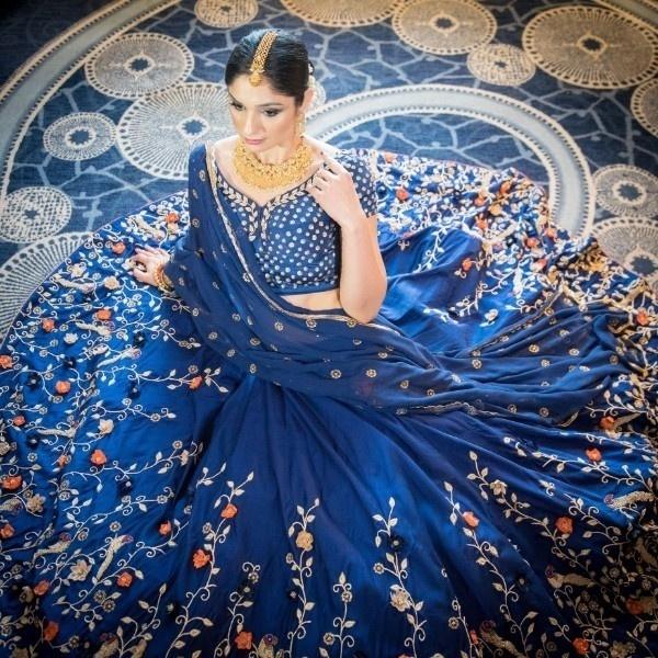 Blue Clothes for 7th Day Pooja - नवरात्रि के 9 दिन