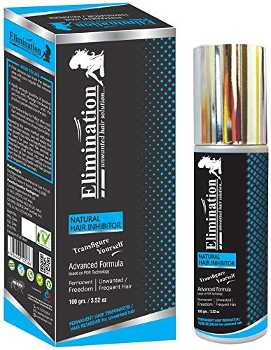 एलिमिनेशन नेचुरल हेयर इनहिबिटर परमानेंट हेयर रिमूवल क्रीम