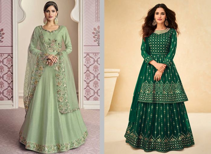 Green Color clothe for 2nd Day - नवरात्रि के 9 दिन