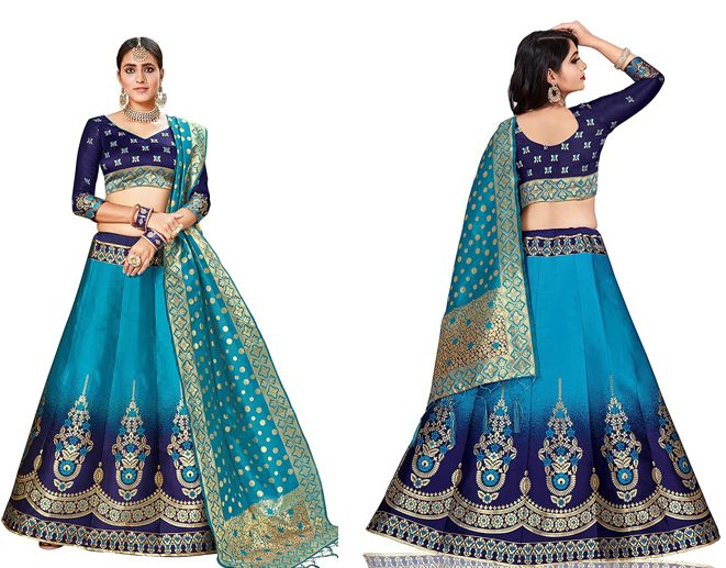 Lehnga Choli with Dupatta - करवा चौथ ड्रेस