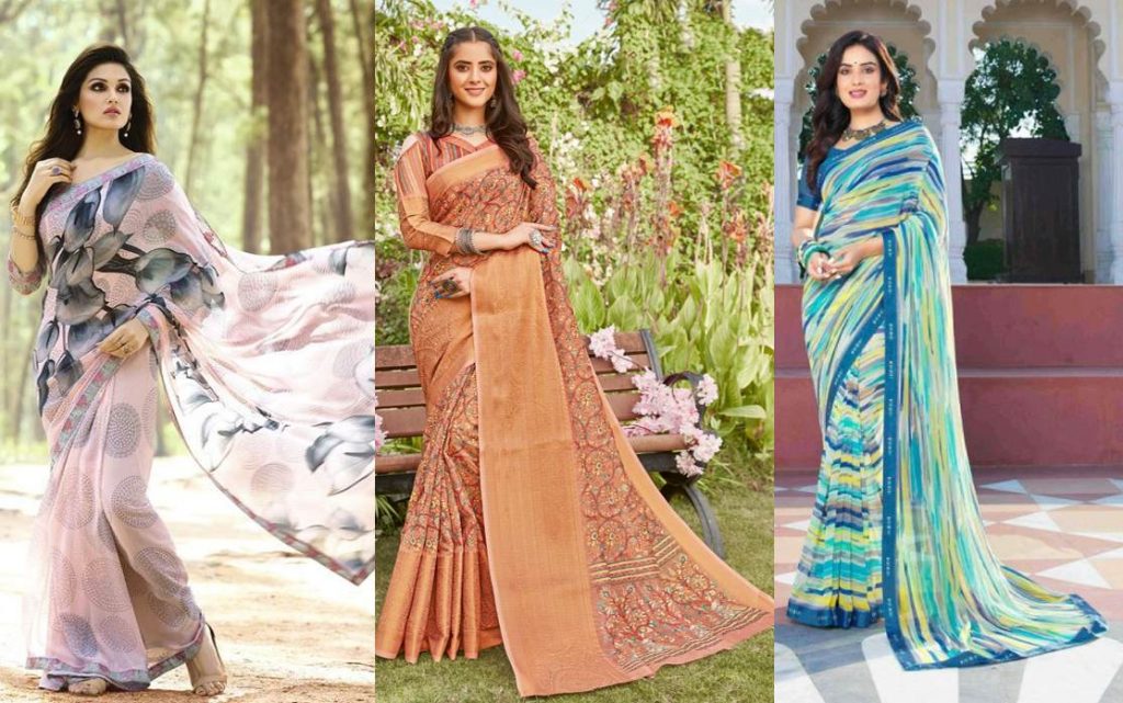 Trending Printed Saree Design