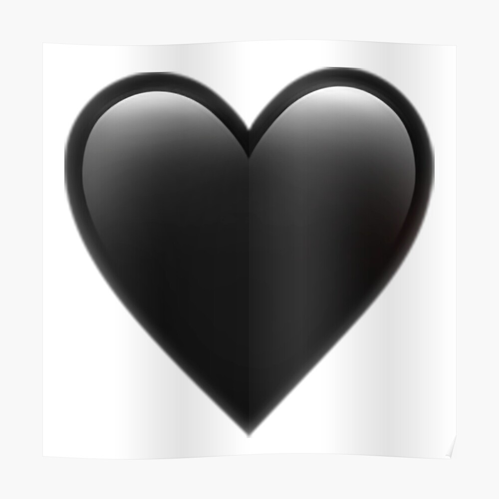 काले रंग का हार्ट