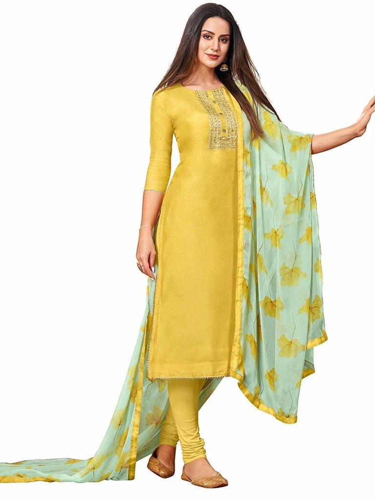 कॉटन सिल्क पंजाबी सूट डिजाईन 