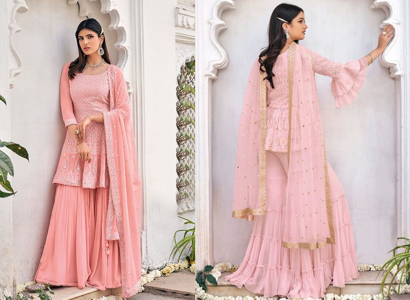 नवरात्रि 2022 के आठवें दिन में पहनें गुलाबी रंग के कपड़े -नवरात्रि के 9 दिन