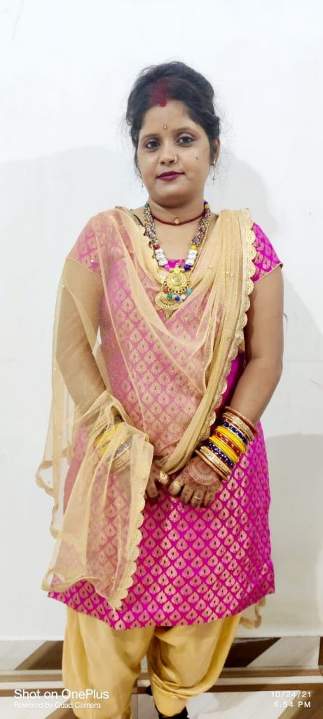 Punjabi Suit with Dupatta - करवा चौथ ड्रेस