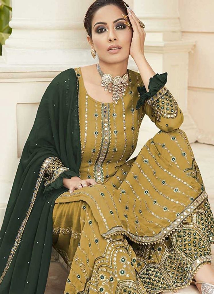 पंजाबी सूट डिजाईन विद पलाज़ो