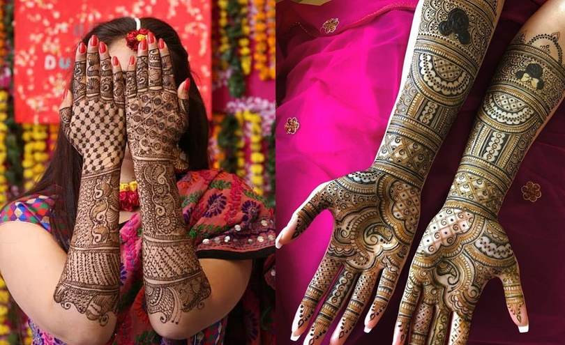 Full Hand Karva Mehndi Design - मेहंदी डिजाईन