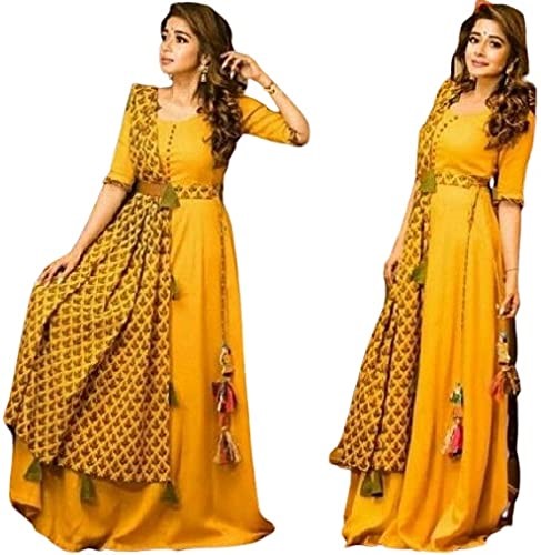 हल्दी स्पेशल आउटफिट्स फॉर ब्राइड एंड ब्राइडमेडस इन Hindi!! हम जिस देश में रहते हैं, वहाँ ना सिर्फ संस्कृति को मायने दिए जाते हैं, बल्कि भारतीय शादी के मौके पर बहुत सी खूबसूरत रस्में भी निभाई जाती हैं। शादी से पहले एक रस्म होती है हल्दी, जोकि ज्यादातर शादी के एक दिन पहले की जाती है। इस फंक्शन में दूल्हा और दुल्हन को हल्दी लगाई जाती है ताकि शादी के दिन उनका चेहरा खिला-खिला दिखे। आज हम अपने इस आर्टिकल में टॉप हल्दी आउटफिट्स (Haldi Outfits) लेकर आए हैं जोकि आपकी कॉनफ्यूज़न को खत्म करेगा। इस मौके पर वैसे तो पीले रंग के कपड़े पहनना शुभ माना जाता है, मगर ऐसा करना कोई मान्यता नहीं है। तो आईए अब देखते हैं कि दुल्हा-दुल्हन तथा उनके साथ ब्राइड मेडस को हल्दी फंक्शन पर किस तरह की ड्रेसस पहननी चाहिए ताकि इस सेरेमनी को और भी रंगीन और यादगार बनाया जा सके। टॉप 10 हल्दी आउटफिट्स!! वैसे तो इस फंक्शन के लिए कई तरह की ड्रेसस हैं पर कई बार ये समझ नहीं आता कि इस ड्रेस को किस तरह से डिज़ाइन किया जाए। आईए जाने ऐसे सभी प्रश्नों का उत्तर द बेस्ट हल्दी आउटफिट्स (Best Haldi Outfits) के साथ!! 1. साड़ी स्कर्ट हल्दी आउटफिट डिज़ाइन हमारे भारत में लेडीज़ को फंक्शन में साड़ी पहनना बेहद पसंद है। अगर आप भी उनमें से एक हैं और आपको साड़ी पहनना पसंद हैं और आपके क्लोसेट में साड़ियों का एक बड़ा कलेक्शन है। तो आप अपने इस शौक के साथ ही अपने लिए एक बेस्ट हल्दी आउटफिट (Haldi Outfit) बना सकती हैं। पर जैसे कि आजकल फैशन में डेली बदलाव आ रहा है और हम रोज़ाना कुछ नया देखते हैं। तो इसी तरह साड़ी में भी काफी कुछ बदलाव आए हैं, साड़ी के डिजाइनस से लेकर उसके फैब्रिक तक। अब अपनी हल्दी सरेमोनी में एक बोल्ड लुक के लिए येलो साड़ी स्कर्ट डिज़ाइन ट्राई करें जो काफी कोम्फी भी है तथा ट्रेंडी भी। इस ड्रेस के साथ हलका मेकअप तथा छोटे इअर रिंग्स तरी करें, ऐसी लुक काफी बोल्ड भी लगती है और आप इस स्टाइल में अपना फंक्शन कम्फर्ट से एन्जॉय भी कर पाएंगी। 2. रफ्ल लहंगा फॉर हल्दी आउटफिट ये लहंगा स्टाइल हल्दी ऑउटफिट के लिए आपको परफेक्ट लुक देने वाला है। शादी से पहले ये आपकी लास्ट नाईट है जो आप हमेशा के लिए याद रखना चाहते हैं। इस ड्रेस को और ज्यादा ट्रेंडी बनाने के लिए आप इस लहंगे पर मल्टीकलर चोली, स्किन कलर चोली या फिर सेम ही कलर की चोली ट्राई करें। इन सब एक्सपेरिमेंटस के साथ आपको हर बार एक नया ही लुक मिलेगा जो आपको ट्रेंडी भी बनाएगा और आपकी हल्दी की रस्म (Haldi ki Rasm) को भी चार-चाँद लगाएगा। इसके साथ ही अगर आपकी हाइट अच्छी है तो ये ड्रेस आपके लिए परफेक्ट है। 3. मल्टीकलर लहंगा विद येलो चोली मल्टीकलर लहंगा हल्दी सेरेमनी के लिए हमेशा से ही परफेक्ट रहा है। खासकर जब आप छोटी हाइट की हैं, तो ये ड्रेस आपको लंबा दिखाने में मदद कर सकती है। इस लहंगे के साथ आप येलो चोली तथा येलो दुप्पटा लें, जिससे आपकी ड्रेस और भी अच्छी लुक देगा और हल्दी के लिए सूटेबल भी होगा। इसके साथ आप येलो कलर की फ्लोरल ज्वेलरी ट्राई करें जोकि आपको मार्किट में काफी आसानी से मिल जाएगी। इसके साथ आप इस हल्दी आउटफिट् को एक नया लुक दे सकता है। 4. अनारकली सूट फॉर हल्दी सेरेमनी अनारकली सूट नाम है हल्दी में एक रॉयल लुक देने का। इस सूट में आपको कई वराईटी मिल जाएँगी और आप अपनी पसंद से हल्दी फंक्शन (Haldi Function dress) के लिए चुन सकती हैं। ये एक रॉयल लुक के साथ-साथ आपकी एथनिक लुक को भी कम्पलीट करता है। अगर आप दुल्हन नहीं है, और ब्राइड की सहेली हैं या बहन हैं तो ये अनारकली सूट आपके लिए एक खूबसूरत चॉइस है। 5. शरारा ड्रेस फॉर हल्दी फंक्शन शरारा ड्रेस हर फंक्शन की जान हैं और शादी की हल्दी एक ऐसा फंक्शन है जहाँ हर कोई बेस्ट लगना चाहता है। और हो भी क्यूँ न, आखिर ये आपकी हल्दी है और बेस्ट दिखना आपका हक़ है। अपनी इस सेरेमनी को और भी ट्रेंडी बनाएं और अपनी हल्दी पर शरारा पहनें। ऐसा नहीं कि आपको येलो सिंपल हल्दी ड्रेस (Haldi Dress) ही पहननी है, आप लाल या मल्टी शरारा भी पहन सकती है, उसके साथ येलो दुप्पटा ट्राई करके अपनी ड्रेस को ओसम लुक दे सकते हैं। 6. हल्दी सेरेमनी को बनाएं लाल रंग से बहतरीन लाल रंग हमेशा से ही प्यार और सुहाग की निशानी माना गया है। तो इसको आप अपनी हल्दी फंक्शन पर क्यूँ नहीं ट्राई कर सकती। जी बिलकुल, अगर आप अपनी हल्दी पर लाल रंग की ड्रेस पहनती हैं तो आप सबसे अलग और सबसे प्यारी दिखने वाली हैं। लाल रंग से अपनी शादी की सेरेमनीस की शुरुआत करें तथा अपनी शादी को प्यार से सजाएं। यही रंग है प्यार और इसी से करी शुरुआत आपकी शादीशुदा ज़िन्दगी को निखार देगी। 7. पेस्टल कलर पहनें जैसा कि हमनें पहले बताया कि जरूरी नहीं कि आपको अपनी हल्दी पर येलो ही पहनना है। आप शादी की इस रस्म के दिन पेस्टल रंग की अलग ड्रेस भी पहन सकती हैं। आजकल मार्किट में पेस्टल रंग की काफी डिज़ाइनर ड्रेसस आपको मिल जाएँगी और अपने स्किन कलर या फिर अपने पसंदीदा रंग को चुन सकती हैं। 8. सिंपल हल्दी ड्रेस फॉर हल्दी फंक्शन ये हल्दी फंक्शन शादी से पहले का है, तो अभी आपकी शादी हुई नहीं है। तो आज आप सिंपल हल्दी ड्रेस (Simple Haldi Dress) पहन कर अपनी हल्दी और मेहंदी नाईट को मेमोरेबल बना सकती हैं। सब घरों में इस दिन डांस फंक्शन होता है और अपनी ही हल्दी पर भारी ड्रेस पहन कर बैठने से अच्छा है कि एक हलका ट्रेंडी सूट पहनकर अपने आप को डांस के लिए फ्री करें। ये एक बहुत ही ट्रेंडी हल्दी आउटफिट्स (Trendy Haldi Outfits) में से एक है। इस ड्रेस को पहनकर आप खुद को सबसे मिलने तथा स्टेज पर जाके अपने फंक्शन को एन्जॉय करने के लिए फ्री कर सकती हैं। 9. स्कर्ट विद क्रॉप टॉप क्रॉप टॉप एक काफी स्टाइलिश ऑउटफिट है जो जीन्स, स्कर्ट या साड़ी के साथ पहन कर अपनी ड्रेस को एक नया लुक दे सकते हैं। अपनी हल्दी सेरेमनी पर आप क्रॉप टॉप को लोंग स्कर्ट के साथ पहन कर यादगार बनाएं। ये ड्रेस आपको काफी ब्यूटीफुल लुक देगा और आप हल्दी सेरेमनी में सबसे अलग दिखेंगी। आप इस ड्रेस को अपने बहन-भाई या फिर सहेली की मेहंदी पर भी पहन सकती हैं। 10. फ्लोरल प्रिंट वाली सिंपल हल्दी ड्रेस फ्लोरल प्रिंट हल्दी ड्रेस (Haldi dress) काफी वाइब्रेंट और कूल लुक वाली ड्रेस है। हल्दी सेरेमनी में फ्लोरल प्रिंट ड्रेस काफी ट्रेंडिंग है। वो फ्लोरल ड्रेस कई तरह की हो सकती हैं जैसे कि साड़ी, सूट, लहंगा, शरारा या फिर पटियाला सूट। इनमें से हर तरह की ड्रेस अलग लुक देता है। फ्लोरल प्रिंट को अपनी या फिर अपनी सहेली की हल्दी सेरेमनी (Haldi Ceremony) में पहन कर आप खिल जाएंगी। आप क्लासी के साथ स्टाइलिश भी लगेंगीं। ये थे टॉप 10 हल्दी ऑउटफिटस!! (Top 10 Haldi Outfits) उम्मीद हैं आपको हमारी बताई और दिखाई ड्रेसस काफी पसंद आई होंगी। अब अगर आपकी अपनी हल्दी है, आपके भाई या बहन की हल्दी है या फिर आपकी सहेली की शादी की हल्दी है आपको एक बार भी सोचने की जरूरत नहीं कि आपको क्या पहनना है। आप ऊपर बताएं किसी भी ड्रेस को अपने लिए चुन सकती हैं और ट्रेंडी दिख सकती हैं। हल्दी ऑउटफिट के बारे में पूछे जाने वाले प्रशन (FAQs related to Haldi Outfits) • हल्दी सेरेमनी में क्या पहनें? (What to wear on Haldi Ceremony?) माना कि हल्दी पीले रंग की है मगर जरूरी नहीं है कि आपका हल्दी ऑउटफिट (Haldi Outfit) भी पीले रंग का ही हो। आप इस मौके पर अपनी पसंद के रंग की ड्रेस भी पहन सकती हैं। आप पीले रंग को किसी और रंग के साथ स्टाइल करके भी हल्दी फंक्शन (Haldi Function dress) में खूबसूरत दिख सकती हैं, चाहे आप ब्राइड हैं या फिर ब्राइड की बहन या सहेलियां। • क्या मैं हल्दी सेरेमनी पर लाल रंग की ड्रेस पहन सकती हूँ? (Can I wear red on Haldi function?) बिलकुल, आप लाल रंग में काफी सुंदर लग सकती हैं अपने हल्दी फंक्शन में, वैसे भी लाल रंग प्यार का पर्तीक है और इस रंग को अपनी शादी के फंक्शन में पहनना शुभ है। • हल्दी सेरेमनी पर ड्रेस के साथ कैसे एक्सेसरी पहनें? (Which accessory is suitable for haldi ceremany?) आजकल हल्दी सेरेमनी के लिए मार्किट में काफी फ्लोरल ज्वेलरी मिलती है जिसे आप अपनी ड्रेस के साथ मैच कर सकते हैं। इसके इलावा अगर आपके पास सोने का किट्टी सेट है तो आप उसे भी ट्राई कर सकती हैं। • हल्दी पर कौन सा रंग पहनना है? (Which color dress is the best for haldi function?) भारतीय हल्दी सेरेमनी में दूल्हा और दुल्हन के लिए पीला रंग पहनना पसंद किया जाता है। ऐसा माना जाता है कि यह शादी के जोड़े को एक उज्ज्वल और शांत रूप देता है। पर ऐसी कोई मान्यता नहीं है, आप कोई और हलका या पेस्टल रंग का हल्दी ऑउटफिट (Haldi Outfit) भी पहन सकती हैं। • हल्दी सेरेमनी पर लड़के क्या पहनें? (What is the dress for boys for Haldi function?) लड़को के लिए हल्दी सेरेमनी पर पारंपरिक हल्दी पोशाक लाइट कलर का कुर्ता पायजामा या शेरवानी है। इस हल्दी ऑउटफिट (Haldi Outfit) में लड़के काफी डैशिंग लुक देते हैं। 