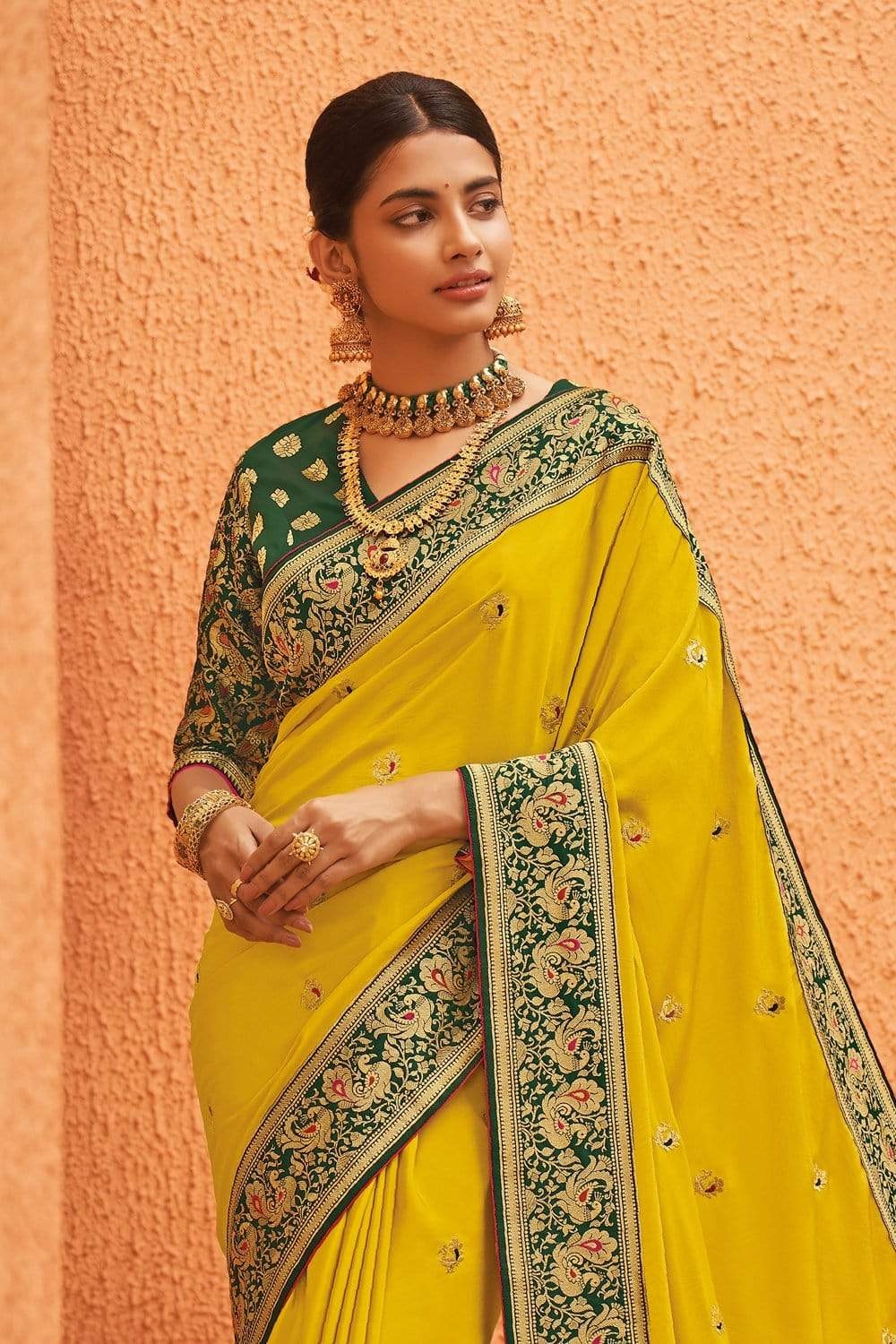Georgette Paithani Saree