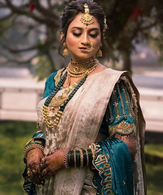 Maharani Style Paithani Saree