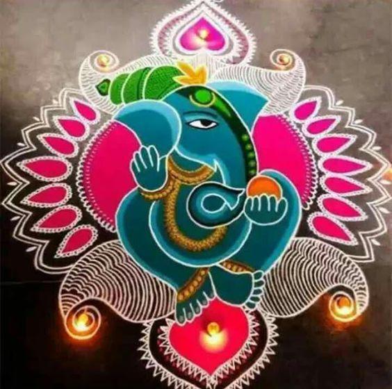Ganesh Chaturthi 2023 Rangoli Design