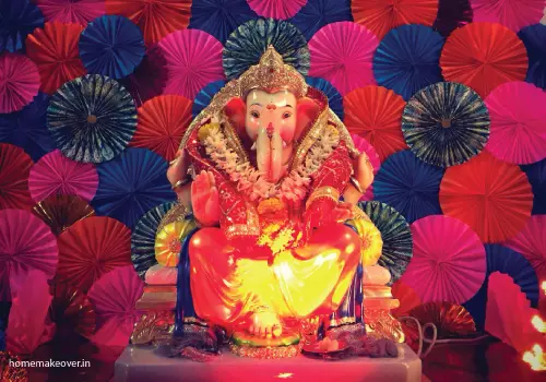 Ganesh Chaturthi Decoration Idea with Lovely Fragrance 