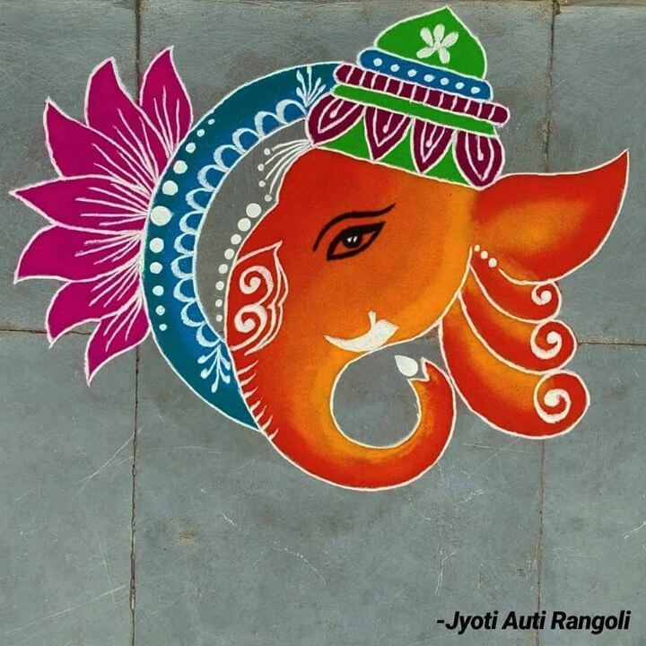 Ganesh Chaturthi 2023 Rangoli Design