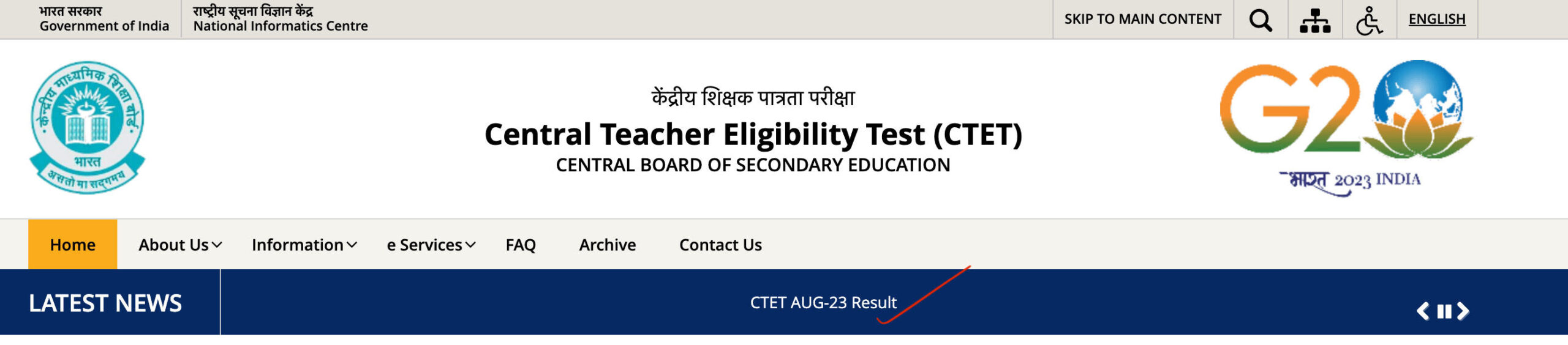 CTET Result 2023 