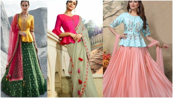 पेप्लम ब्लाउज डिजाइन