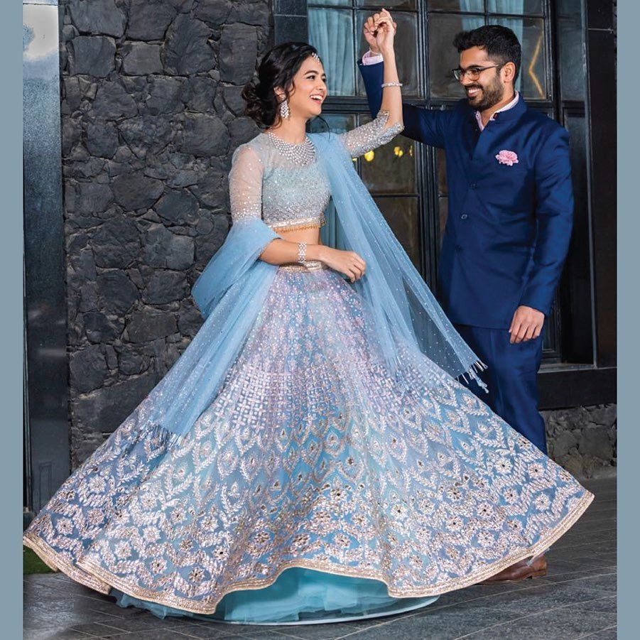 Blue Couple Dress