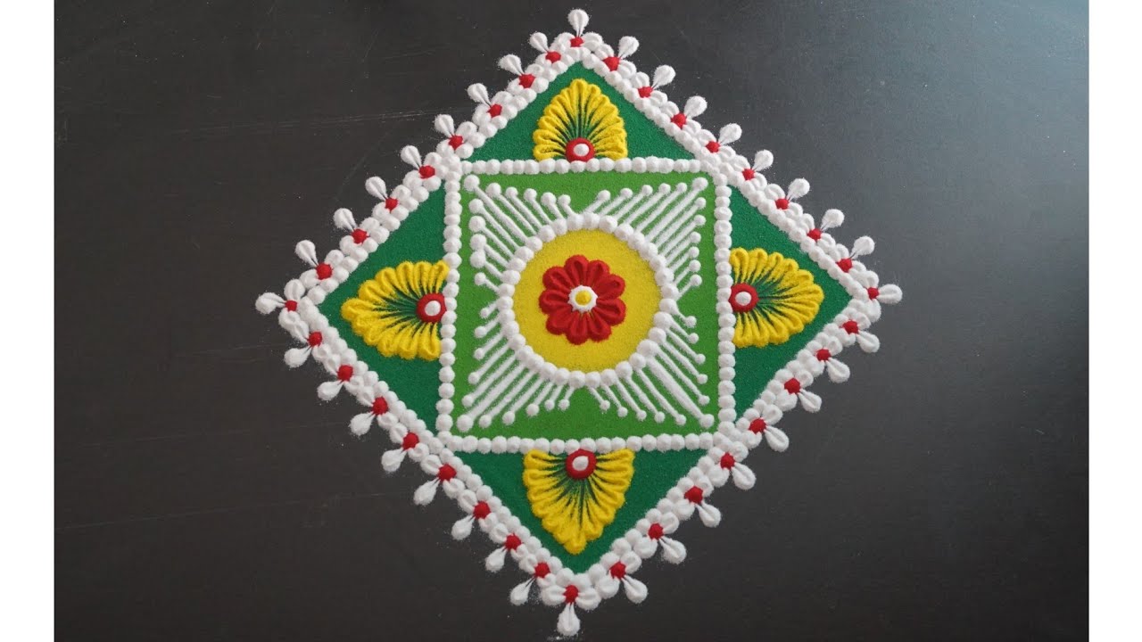Chakor Navratri Rangoli Design