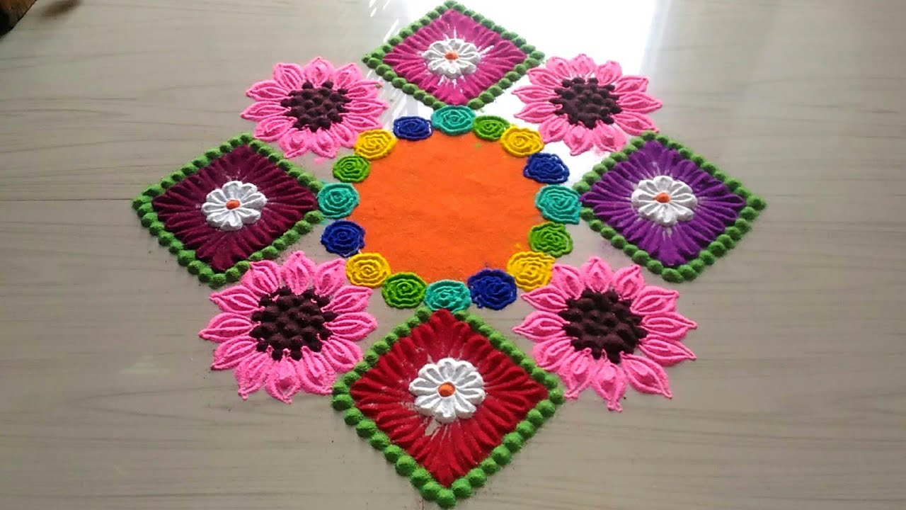 Chakor Navratri Rangoli Design