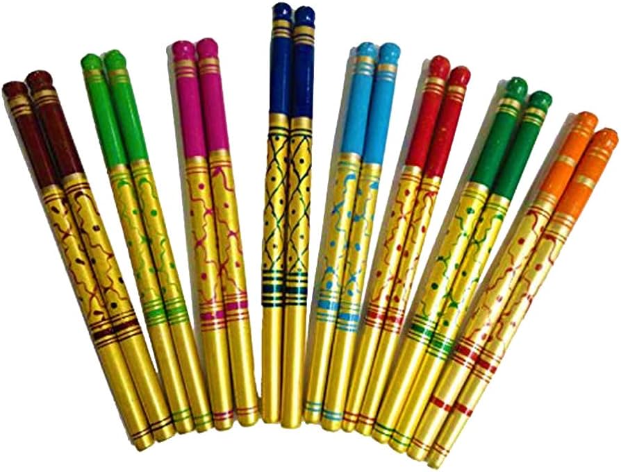 Colorful Glittering Dandiya Sticks