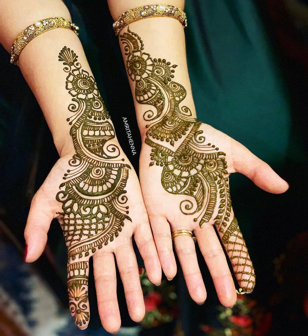 Floral Bale Mehndi Design