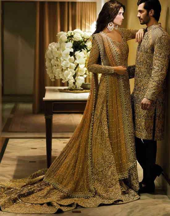 Gold Colored Couple Dress