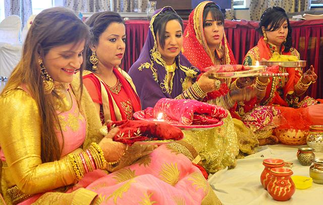 Karwa Chauth celebration in Jammu