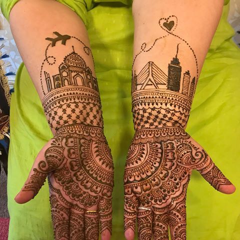 Mahal Mehndi Design
