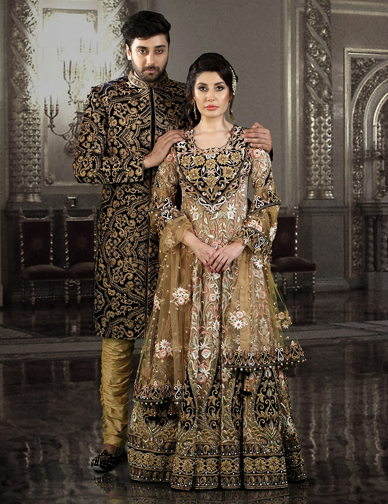 Matching couple dress