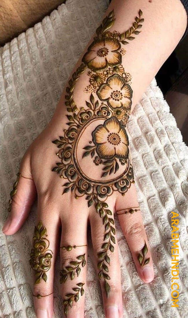 Navratri Modern Mehndi Design