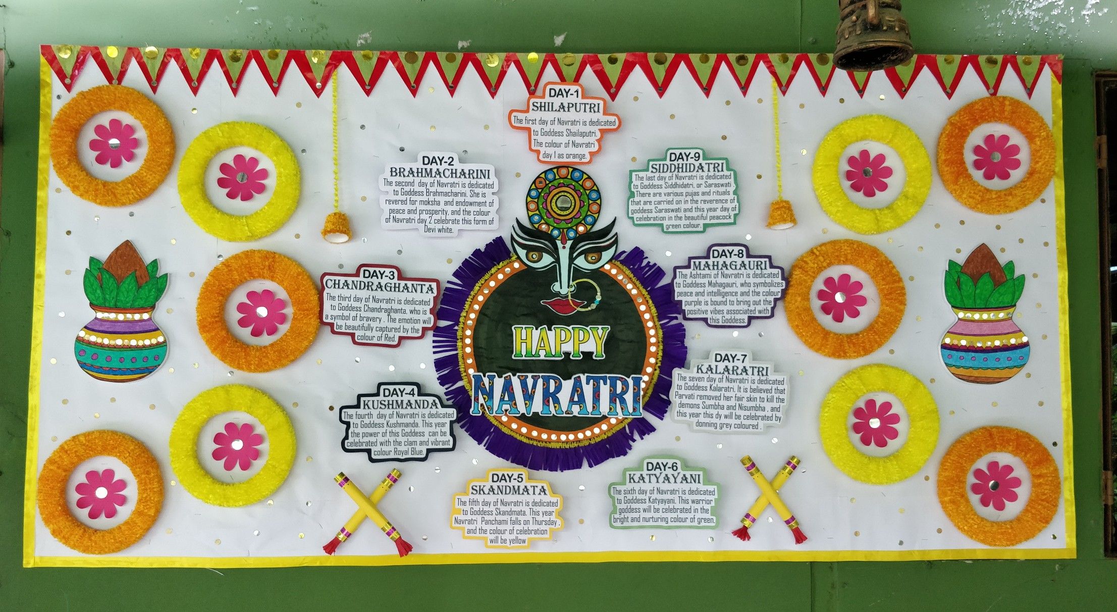 Navratri School Decoration Idea