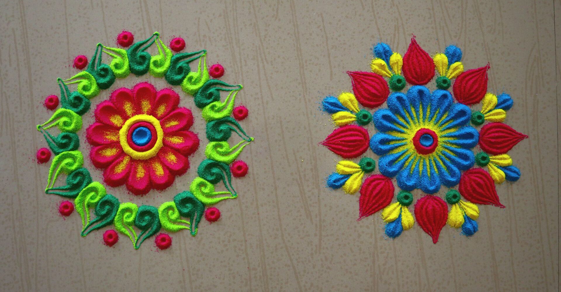 Navratri Small Rangoli Design