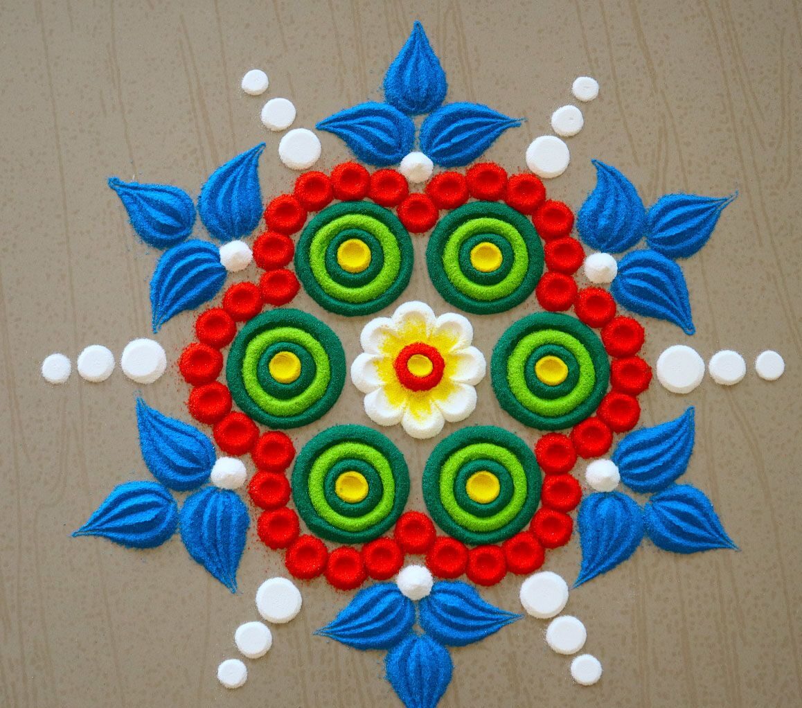 Navratri Small Rangoli Design
