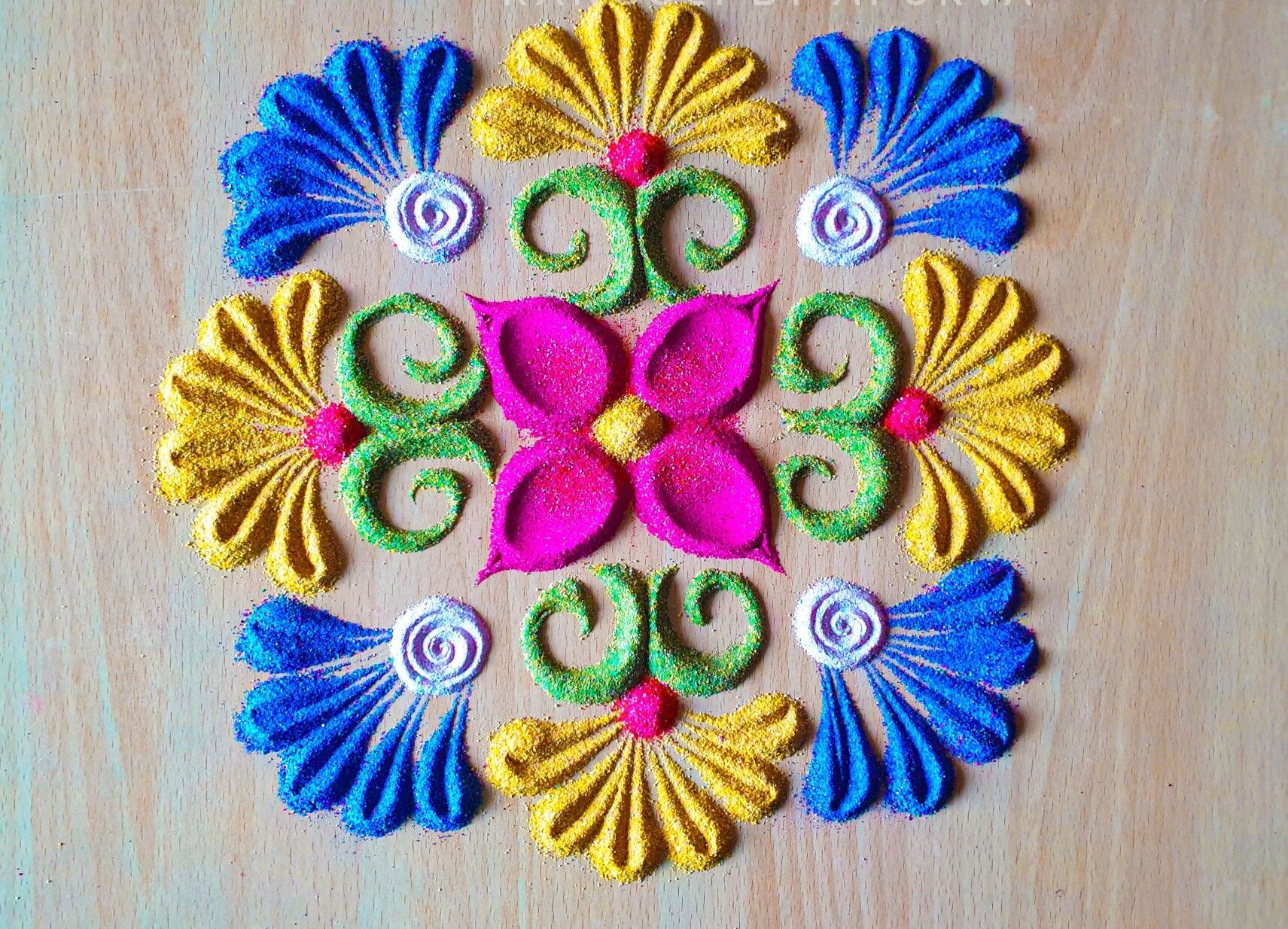 Navratri Small Rangoli Design