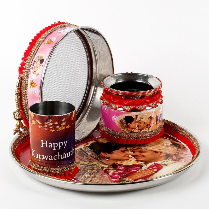 Personalized Karwa Chauth Thali Decoration