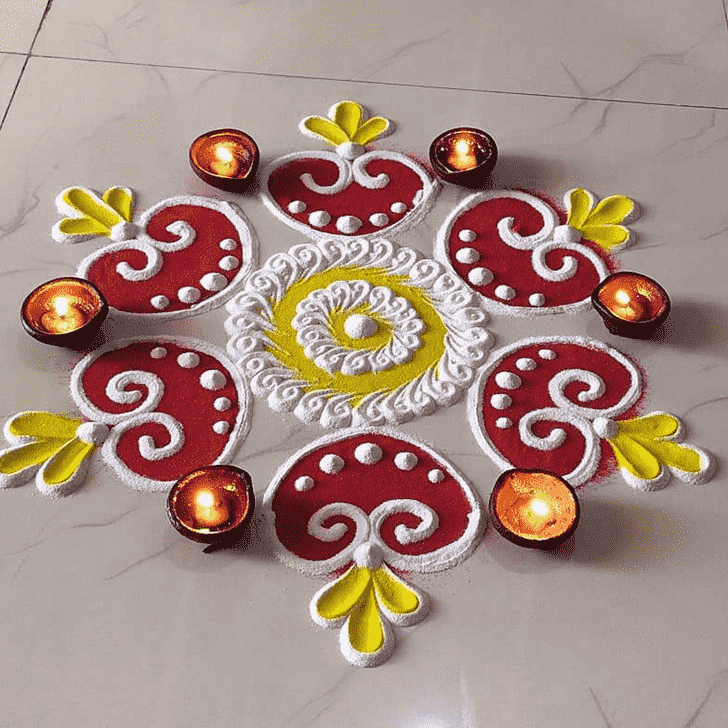 Rangoli Diya Decoration