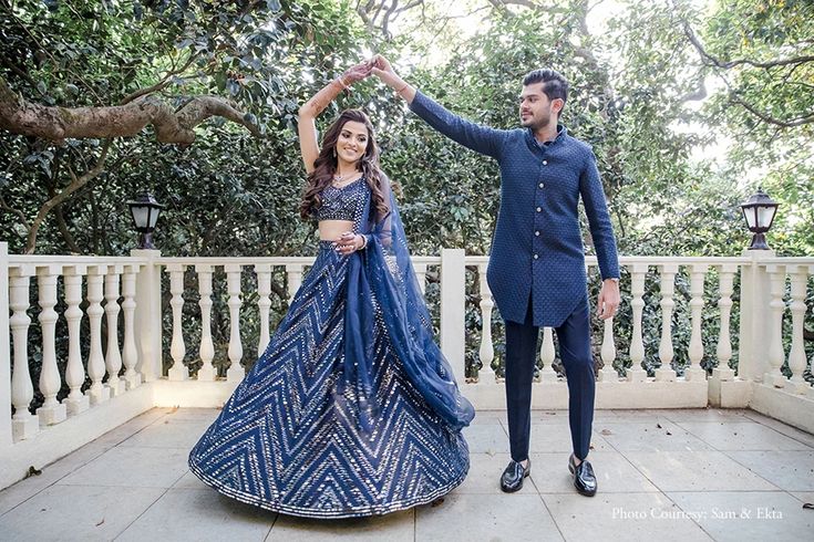 Royal Blue Couple Dress