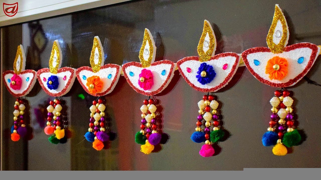 Thermocol Diya Decoration
