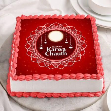 Karva Chauth Cake Design