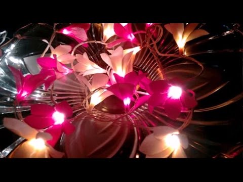 make flower from string light
