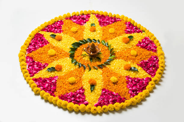 marigold flower Rangoli Design
