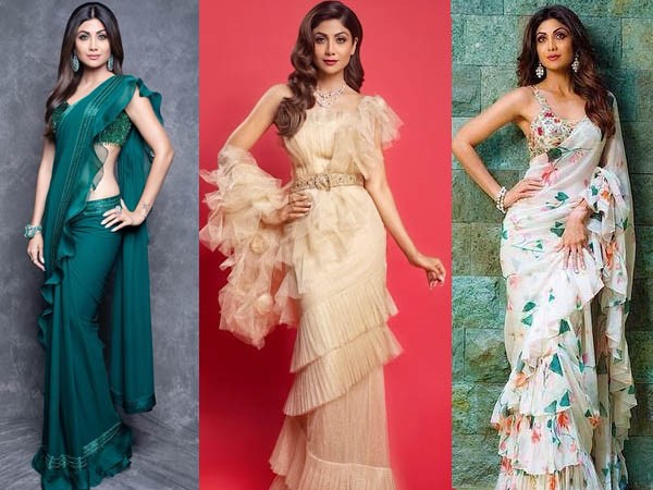 रफल साड़ी डिजाइन