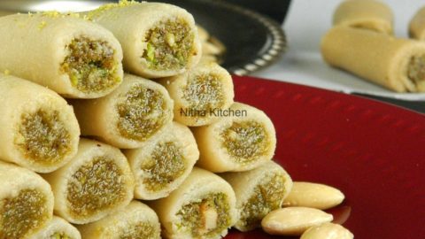 Badam Pista Roll for Diwali