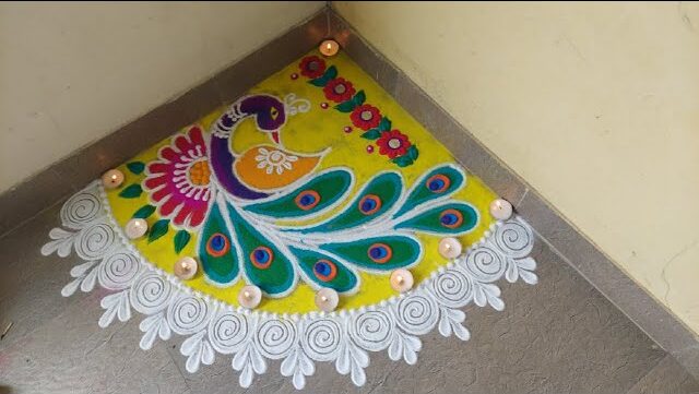 Corner Rangoli Design