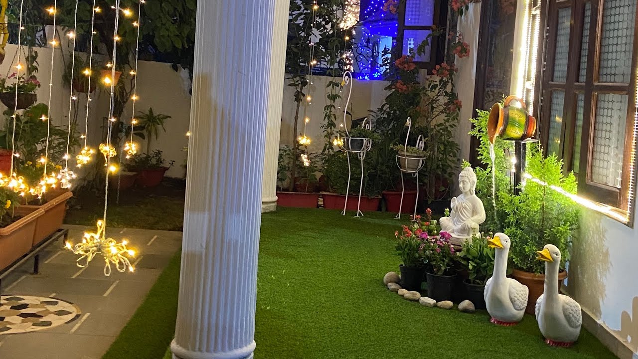 Diwali Decoration Idea for Garden)