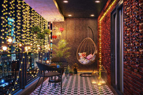 Diwali Light Decoration Ideas for Terrace