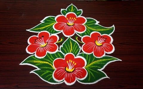 Flower Pattern Rangoli