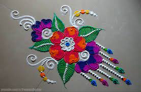Free Hand Rangoli Design