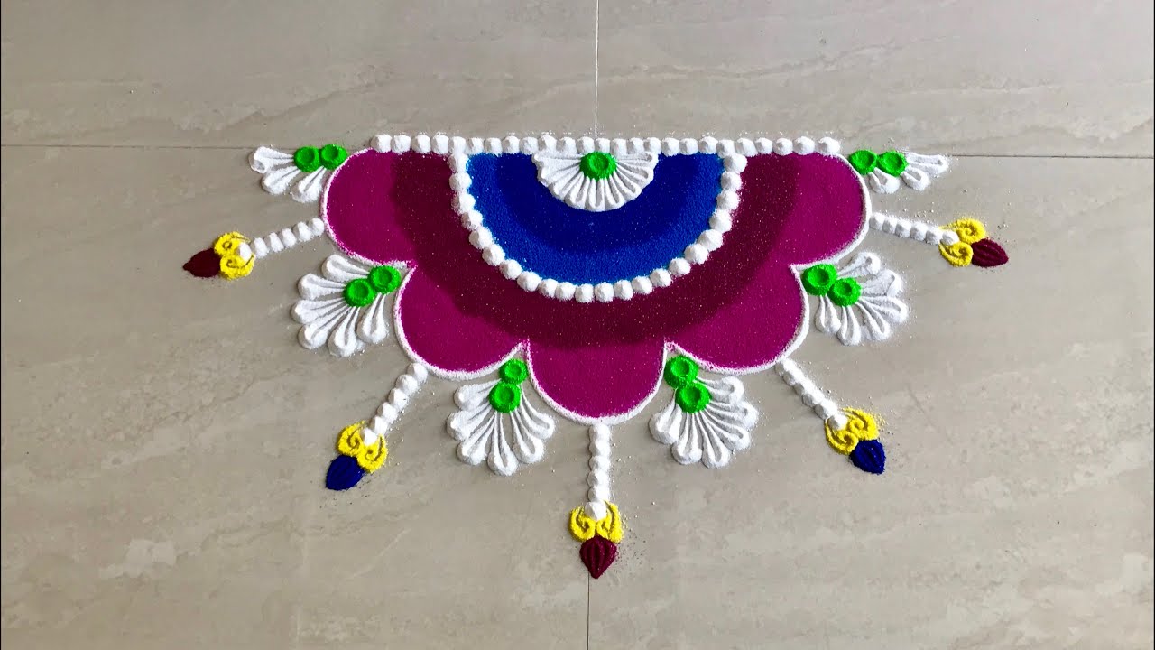 Semi Circular Rangoli